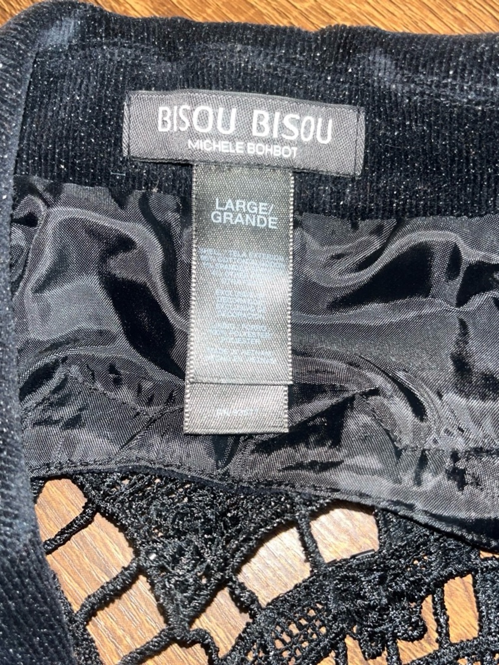 Bisou Bisou Black Velvet Beaded Blazer - Picture 4 of 4
